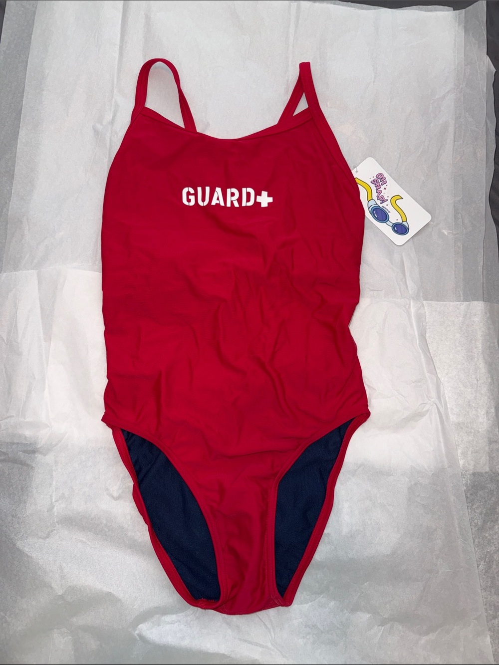 Red GUARD+ One-Piece Swimsuit for Women XS
